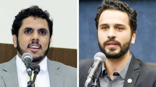 César Gordin (esq.) vai ministrar aulas de boxe; Uner Augusto (dir.) não gostou