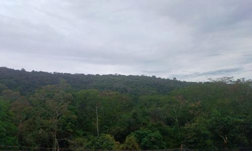 céu nublado na cidade alta em juiz de fora