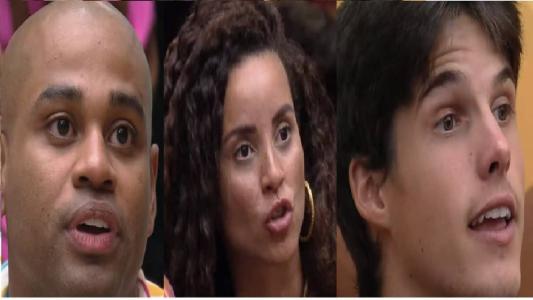 Cezar, Domitila e Gabriel se enfrentam no paredão