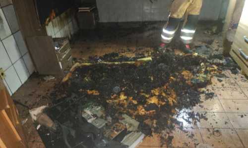 Chamas atingiram  imóvel residencial em Barbacena
