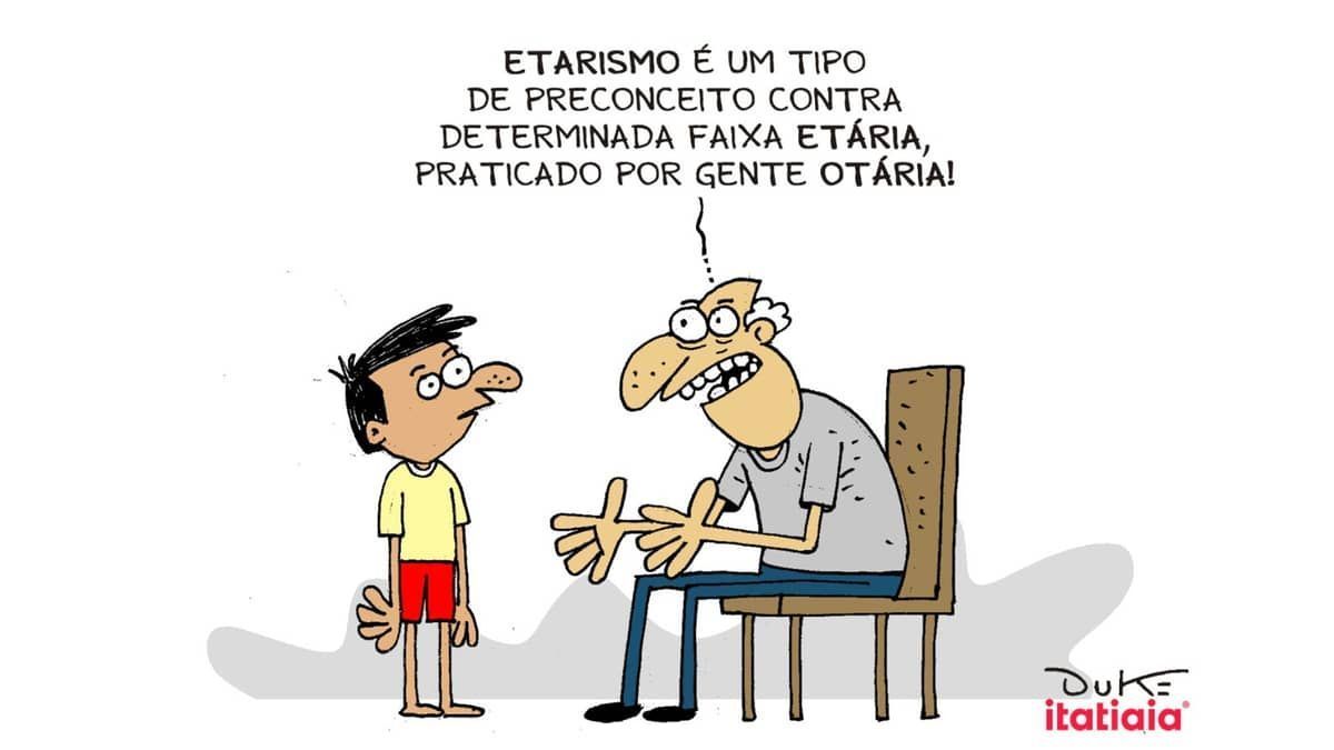 Você sabe o que é etarismo? Confira a charge do Duke desta sexta-feira (17) 
