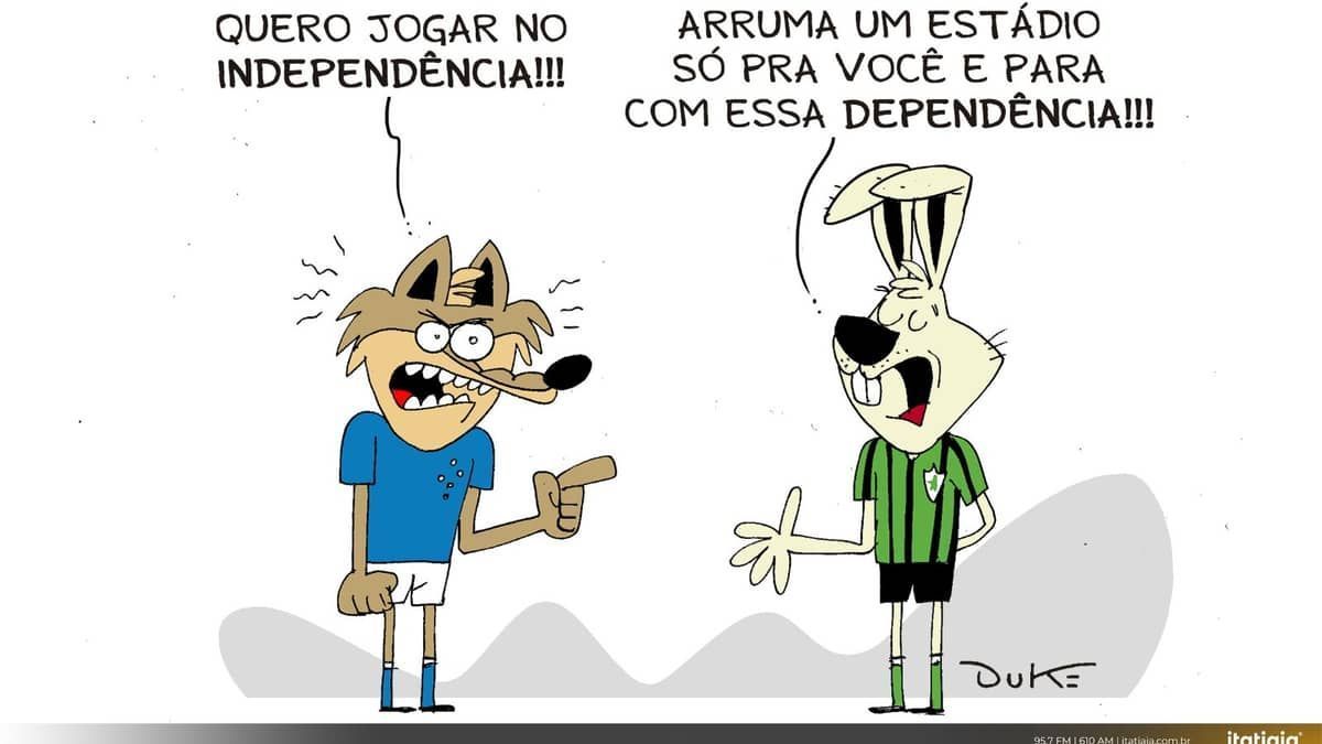 Charge do Duke: a confusão entre Cruzeiro e América pelo Independência