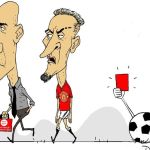 Charge do Duke: os cartões vermelhos para Rubiales e Antony