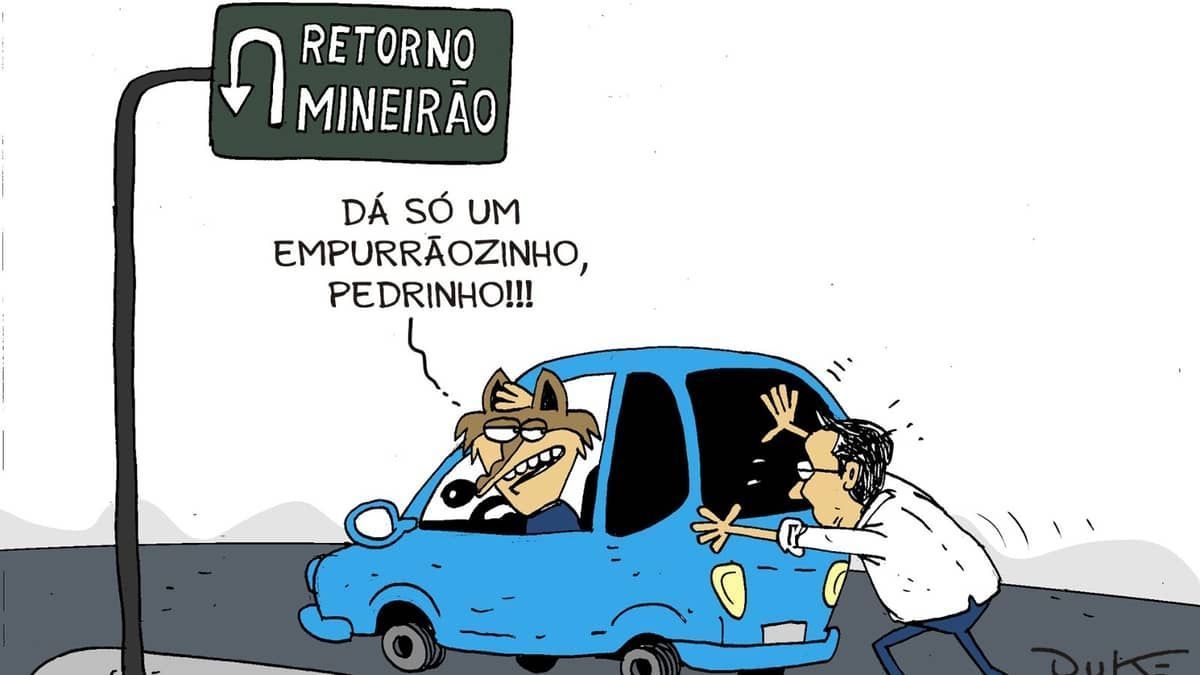 Veja charge do Duke sobre possível retorno do Cruzeiro ao Mineirão