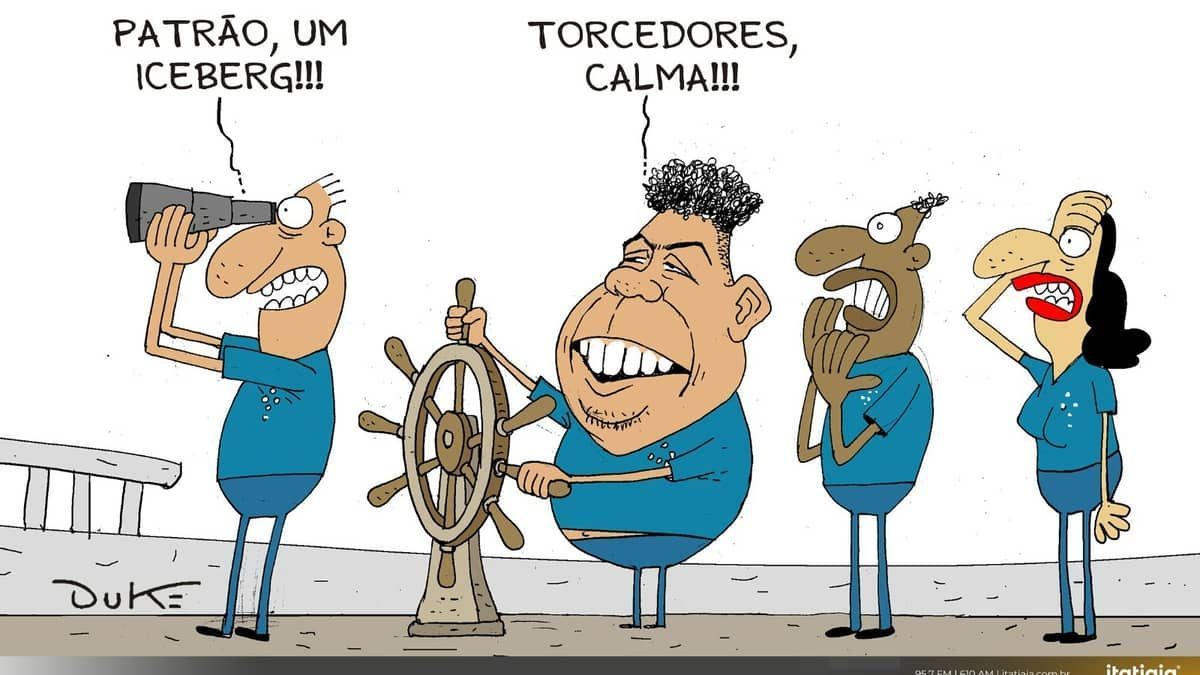 Charge do Duke: Ronaldo e os rumos do Cruzeiro