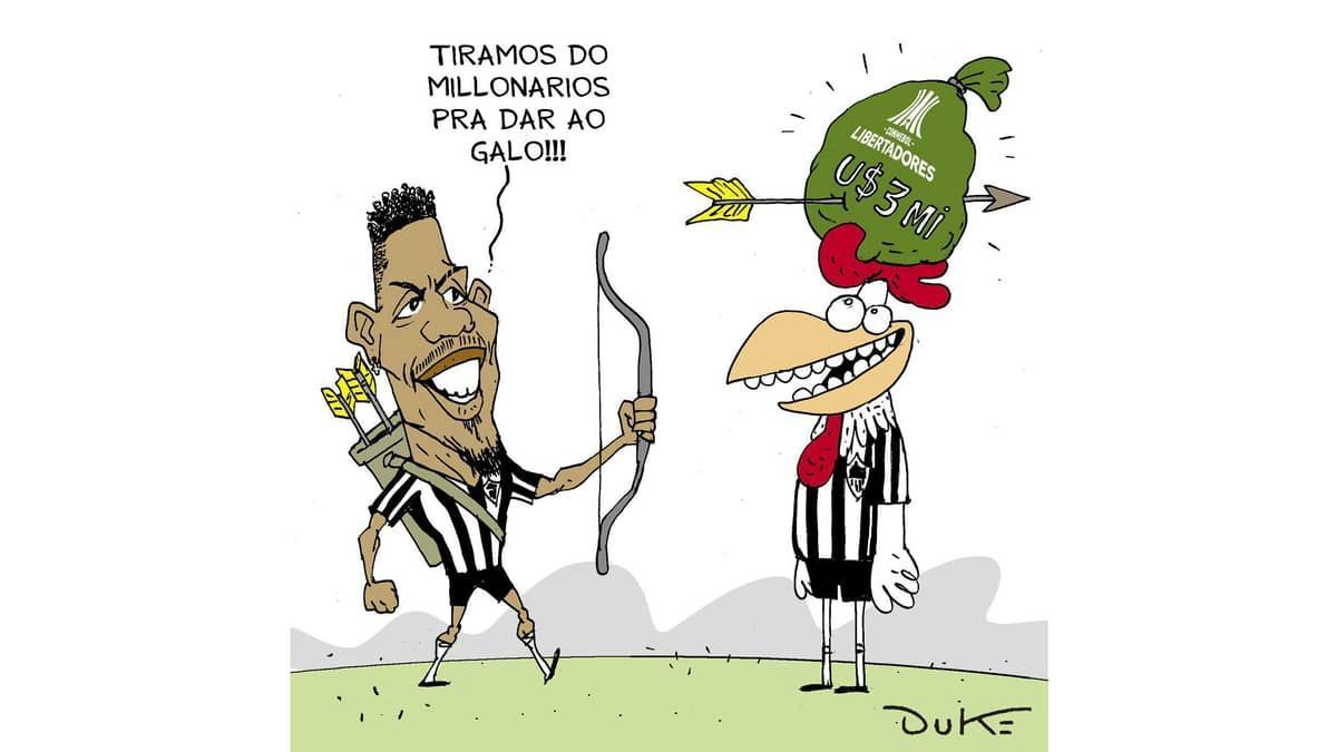 Atlético classificado na Libertadores: veja a charge do Duke