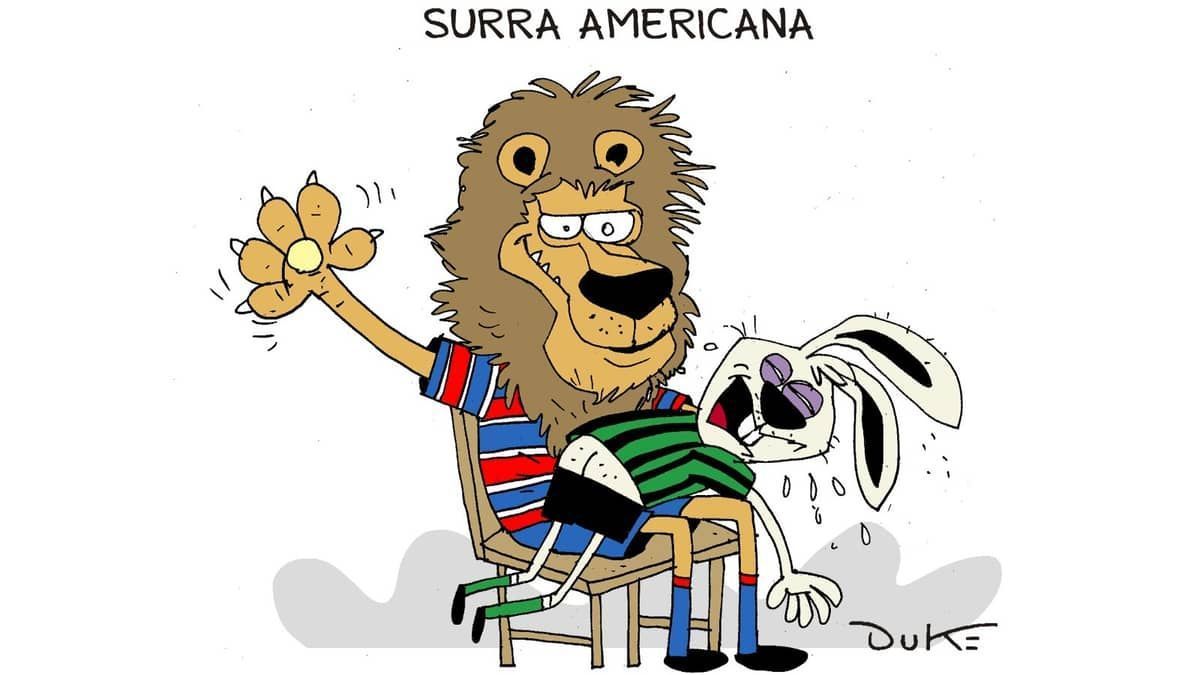 Charge do Duke: o atropelo do Fortaleza sobre o América na Sul-Americana
