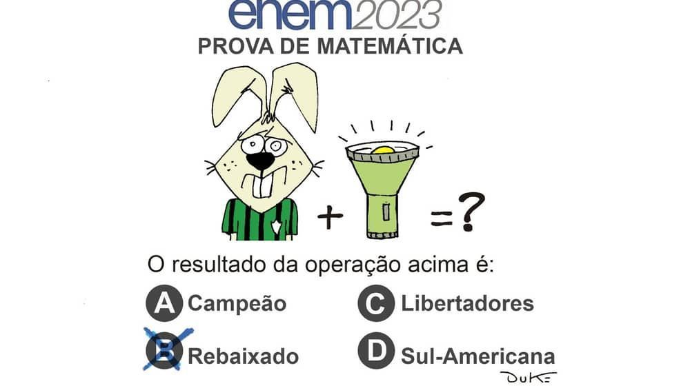Charge do Duke: o rebaixamento do América à Série B do Brasileiro