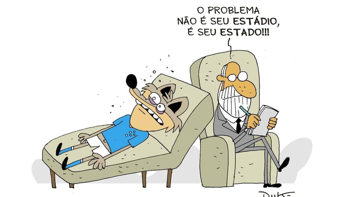Charge do Duke: o estado atual do Cruzeiro no Brasileirão