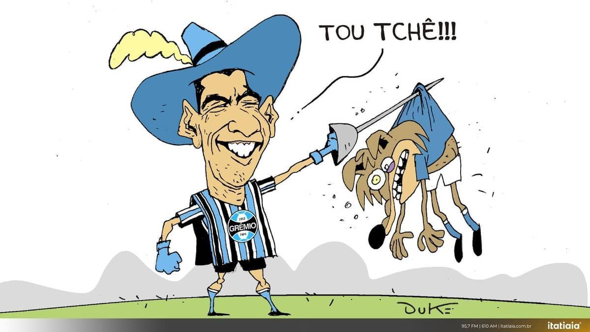 Charge do Duke: a eliminação do Cruzeiro para o Grêmio na Copa do Brasil