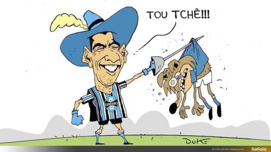 Charge do Duke após eliminação do Cruzeiro na Copa do Brasil