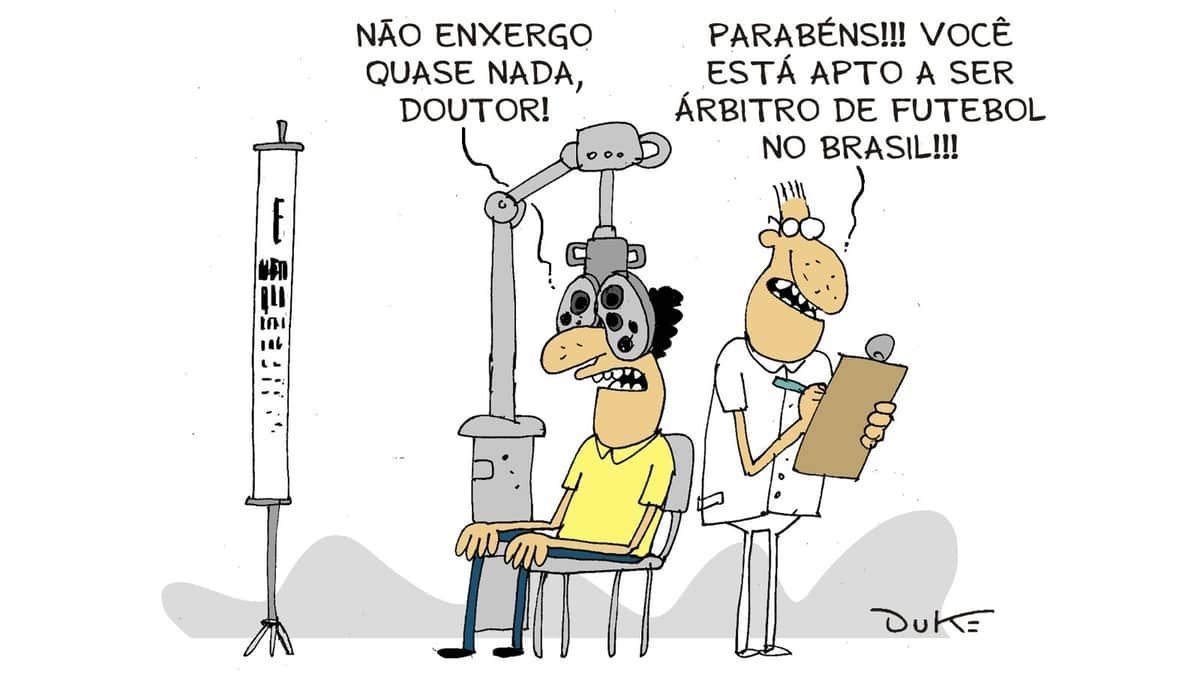 Charge do Duke: o exame de vista dos árbitros brasileiros