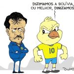 Charge do Duke: goleada da Seleção Brasileira na estreia de Fernando Diniz