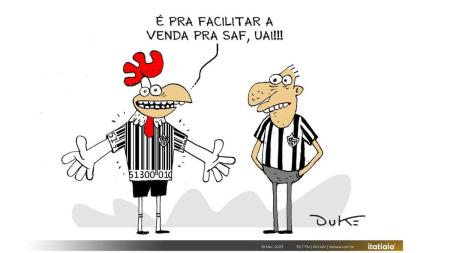 Charge do Duke desta terça (21) fala sobre transformação do Atlético em SAF