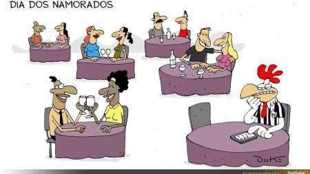 Charge do Duke: o Galo no Dia dos Namorados
