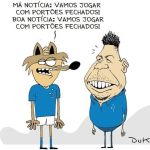 Charge do Duke: Cruzeiro sem torcida no Campeonato Brasileiro