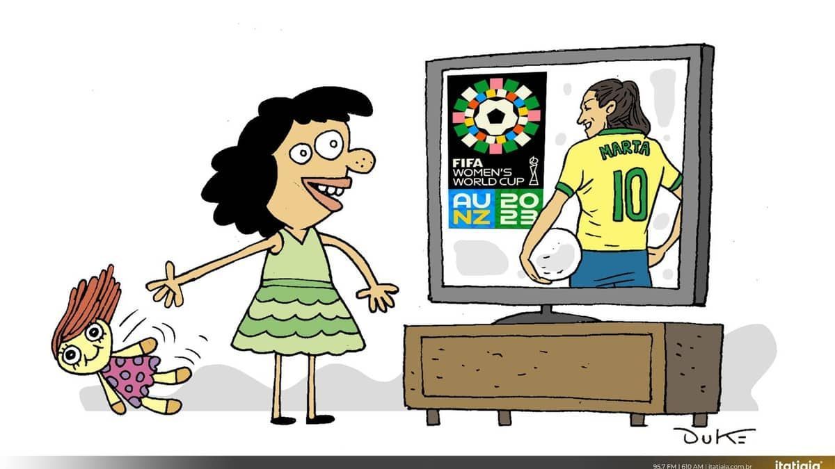 Charge do Duke: começa a Copa do Mundo Feminina