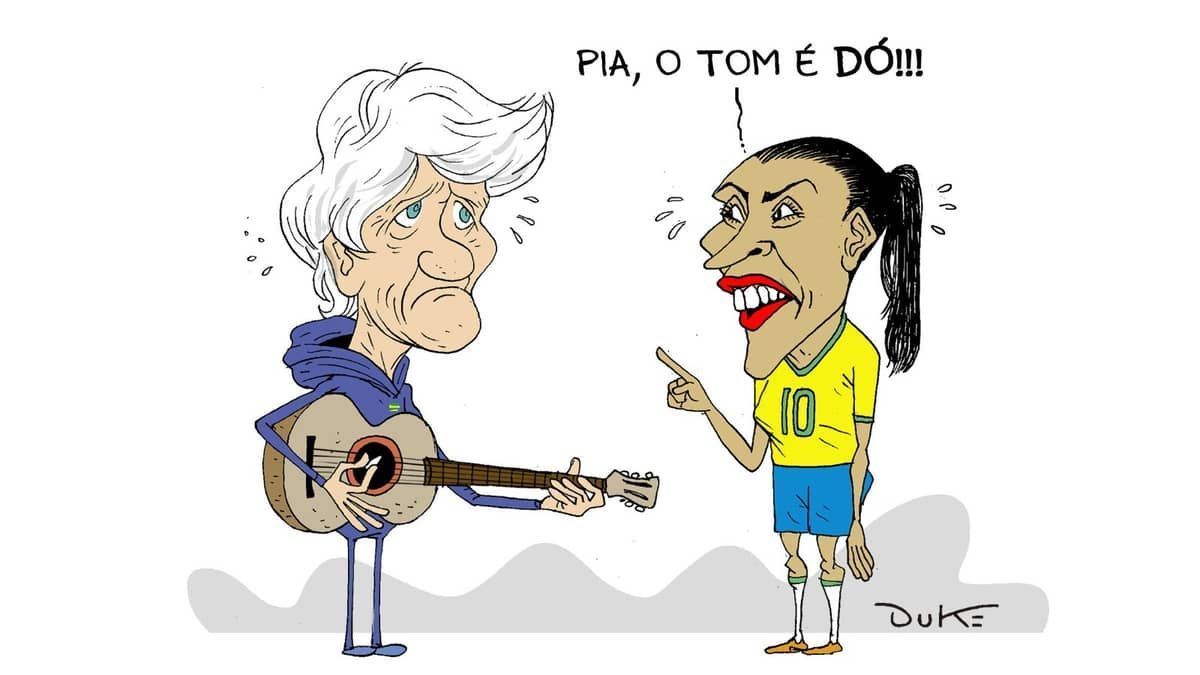 Charge do Duke: a eliminação da Seleção Brasileira