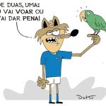 Charge do Duke: o novo papagaio do Cruzeiro