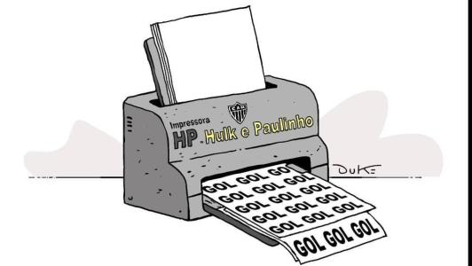 Charge do Duke ilustra a 'máquina de gols' do Atlético com Hulk e Paulinho