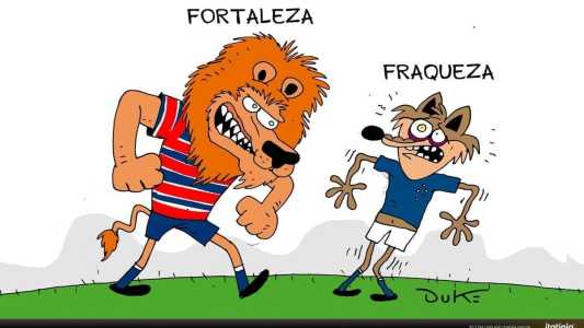 Charge do Duke ilustra derrota do Cruzeiro em casa diante do Fortaleza