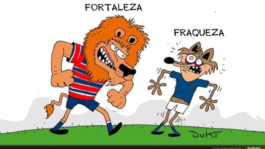 Charge do Duke ilustra derrota do Cruzeiro em casa diante do Fortaleza