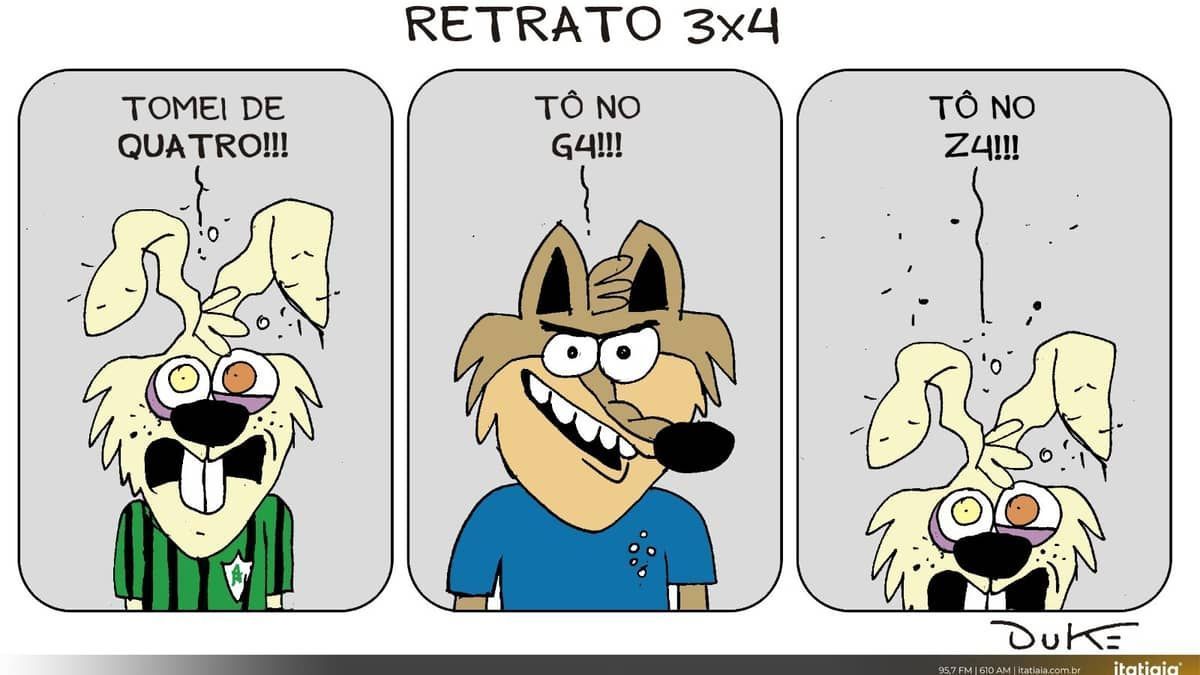 Charge do Duke: Cruzeiro goleia o América pelo Brasileirão