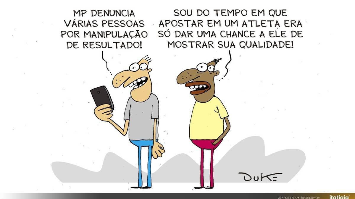 Charge do Duke: investigação de resultados manipulados no Brasileirão