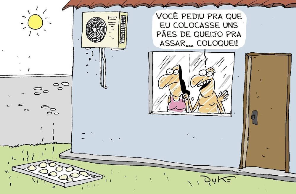 Charge do Duke: aproveitando a onda de calor para assar pão de queijo no Sol