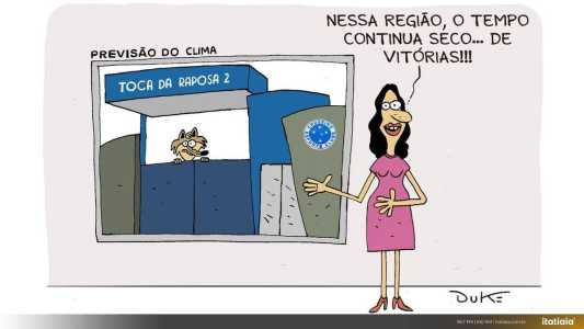 Charge do Duke sobre a situação do Cruzeiro na temporada