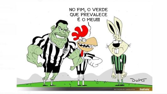 Charge do Duke sobre a vitória do Atlético sobre o América na final do Mineiro