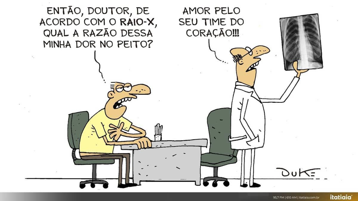 O Raio-X do amor pelo clube; confira a nova charge do Duke