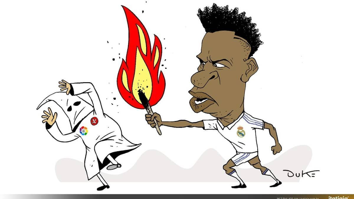 Charge do Duke: Vini Jr volta a ser alvo de ataque racista