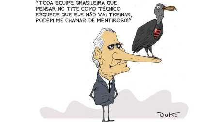 Charge do Duke sobre o acerto de Tite com o Flamengo
