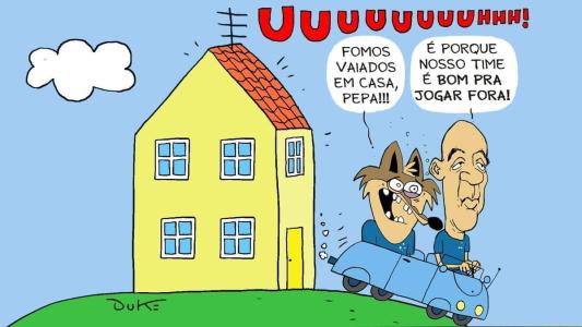 Charge do Duke sobre a fase do Cruzeiro como mandante