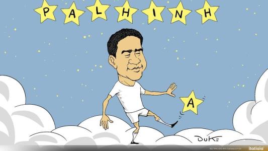 Charge do Dule sobre o ex-jogador Palhinha