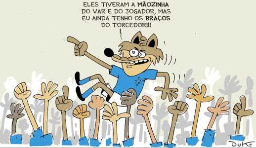 Charge do Duke para Corinthians x Cruzeiro, pela Copa do Brasil 2025