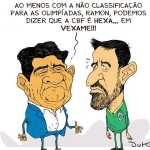Charge do Duke: o vexame da CBF com o Brasil fora dos Jogos Olímpicos de Paris