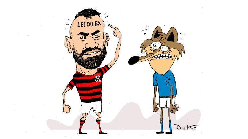 Charge do Duke: Fabrício Bruno aplica 'Lei do ex' contra o Cruzeiro