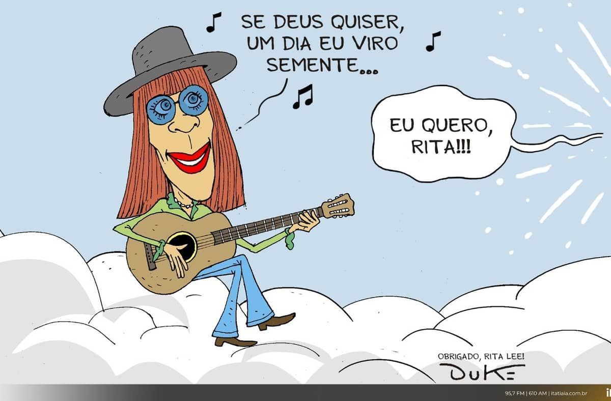 Adeus a Rita Lee: chargista Duke homenageia rainha do rock, morta aos 75 anos; confira