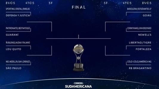 Chaveamento da Copa Sul-Americana até a final, que será em 28 de outubro