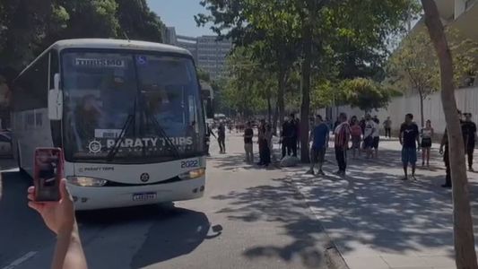 Chegada do São Paulo ao Maracanã para o primeiro jogo da final