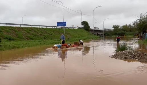 Foto mostra atingidos pela chuva no Rio Grande do Sul