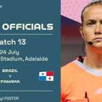 Árbitra da estreia do Brasil na Copa Feminina foi atacante do Liverpool