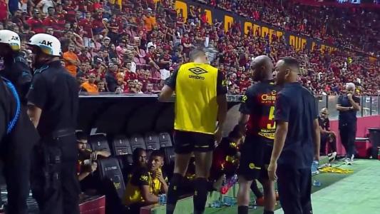 Chico foi agredido durante o jogo com o São Paulo