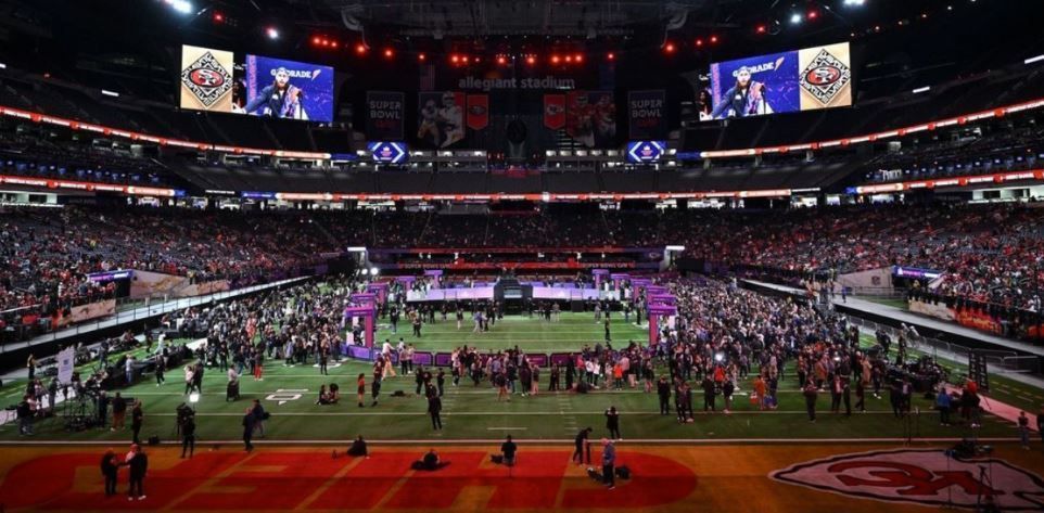 Super Bowl LVIII: veja como é gramado retrátil do Allegiant Stadium, em Las Vegas