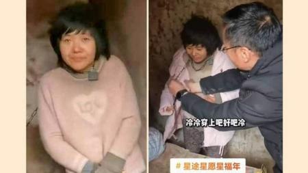 Chinesa foi encontrada acorrentada
