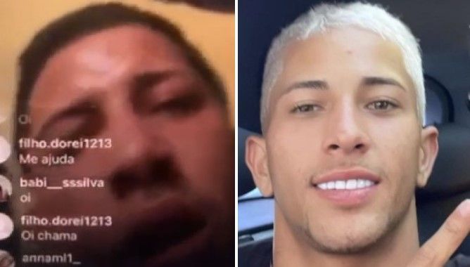 Chefe do tráfico de BH fez live chorando durante prisão no Complexo da Maré; assista