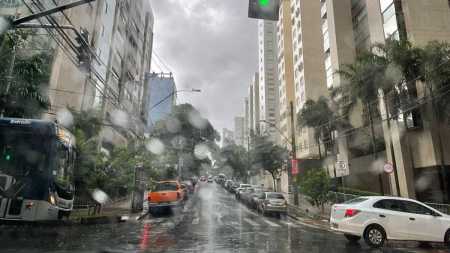 Chove forte na região centro-sul de Belo Horizonte