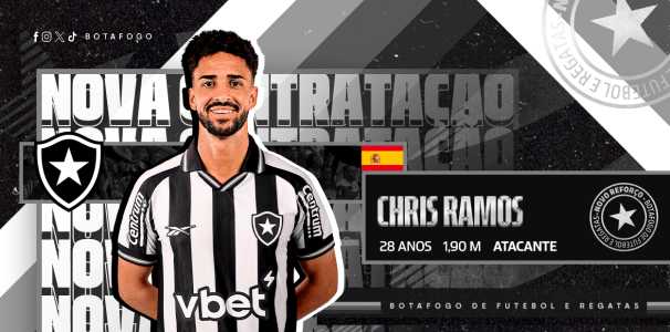 Chris Ramos é o novo "camisa 9" do Botafogo